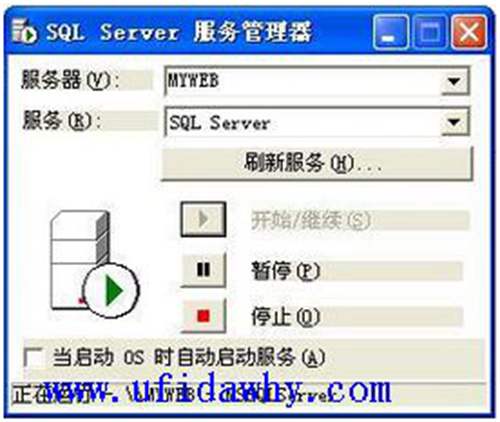 SQL2000+SP4數(shù)據(jù)庫個人版安裝后右下角管理器圖示