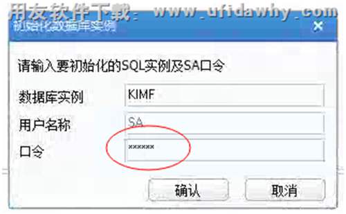 配置SA口令圖示