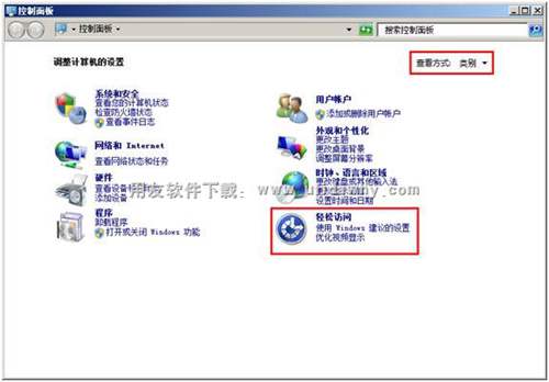 控制面板界面圖示 控制面板界面圖示
