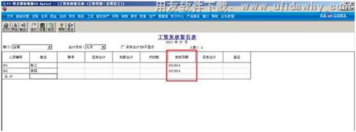工資發(fā)放簽名表圖示 工資發(fā)放簽名表圖示