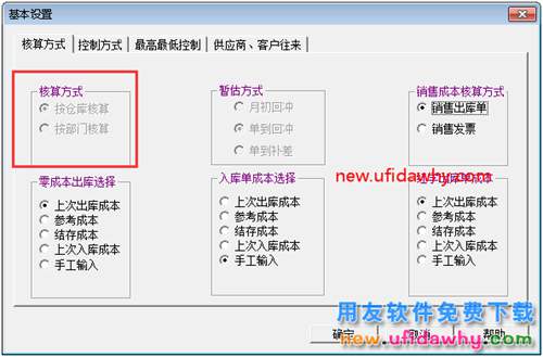 用友T3軟件按倉(cāng)庫(kù)核算與按部門(mén)核算的區(qū)別？