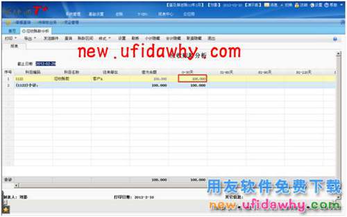 用友暢捷通T+軟件的總賬模塊中，應(yīng)收賬齡分析為什么取數(shù)不正確？ T+產(chǎn)品 第4張